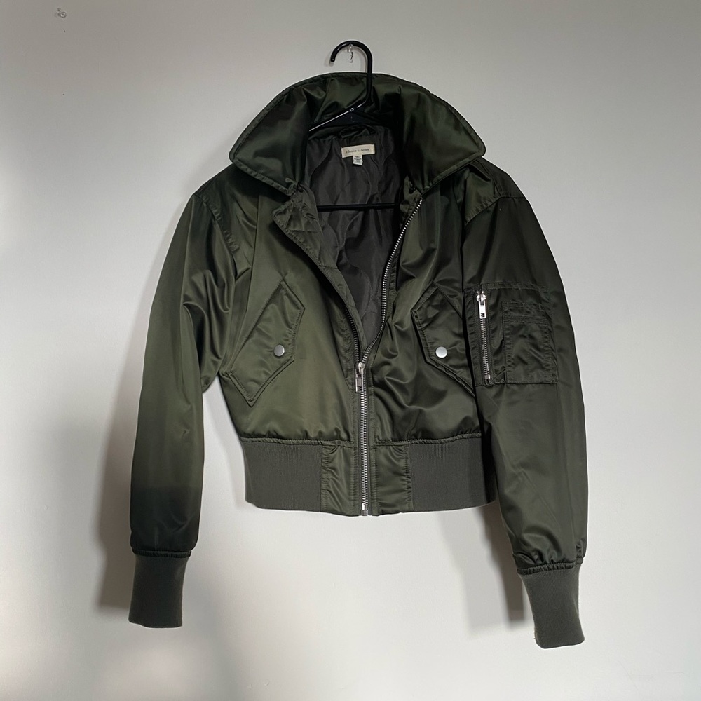 Silence + Noise Satin Bomber
